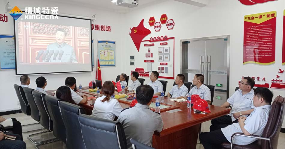 永信贵宾会217特瓷党支部组织寓目庆祝中国共产党建设100周年大会现场直播